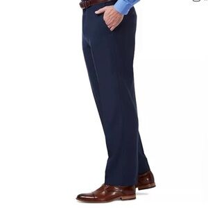 MENS HAGGAR NAVY BLUE CHINOS 38x32 ⭐️